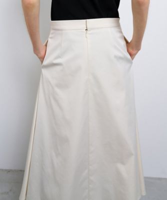 ストレッチサテンフレアスカート | LANVIN en Bleu (Women)/ランバン