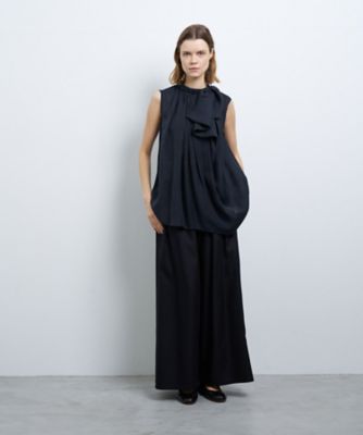 シアージョーゼットアシンメリボンブラウス | LANVIN en Bleu (Women 