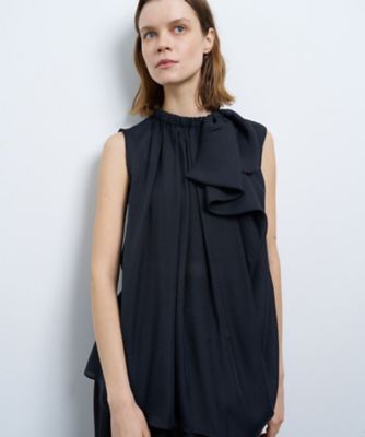 シアージョーゼットアシンメリボンブラウス | LANVIN en Bleu