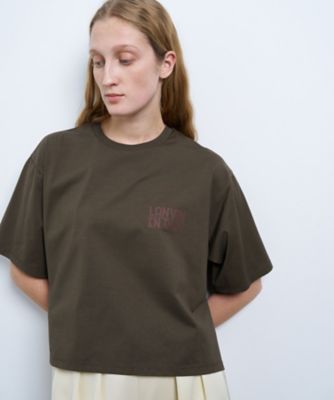 ＜LANVIN en Bleu (Women)＞ワンポイントロゴＴシャツ