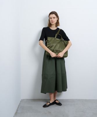 サテンナイロンドロストトートバッグ大 | LANVIN en Bleu (Women