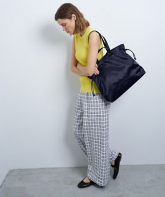 サテンナイロンドロストトートバッグ大 | LANVIN en Bleu (Women