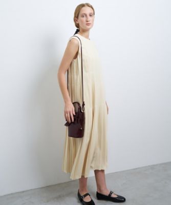 ＜LANVIN en Bleu (Women)＞ジョーゼットプリーツワンピース