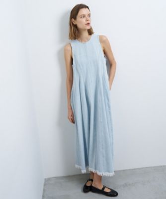 ＜LANVIN en Bleu (Women)＞デニムノースリーブワンピース