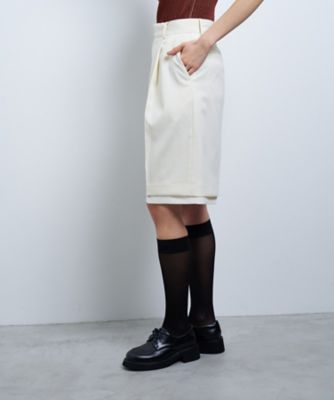 ウールポリエステルショートパンツ | LANVIN en Bleu (Women)/ランバン