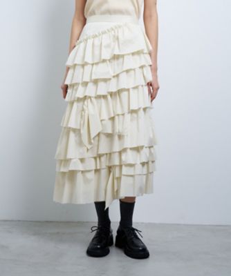 ライトタフタティアードスカート | LANVIN en Bleu (Women)/ランバン