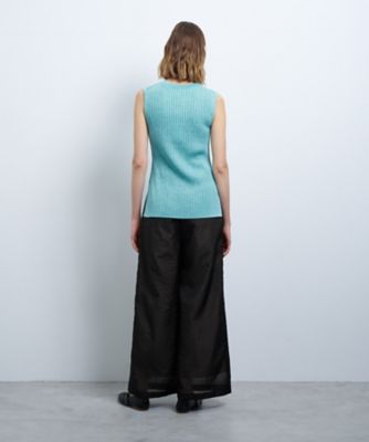 カラーステッチワイドリブニット | LANVIN en Bleu (Women