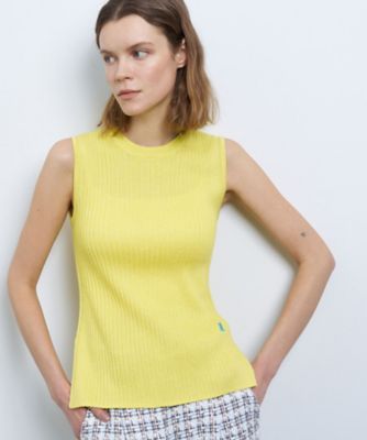カラーステッチワイドリブニット | LANVIN en Bleu (Women