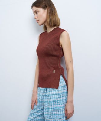 LANVIN en Bleu / ランバン オン ブルー カラーステッチワイドリブニット カラーステッチワイドリブニット | LANVIN en Bleu (Women