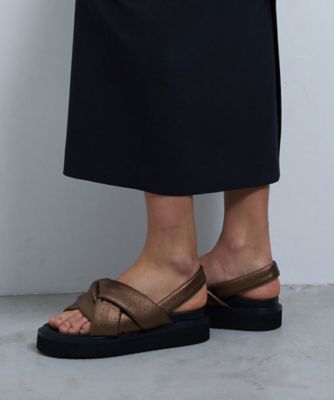 ツイストフラットサンダル | LANVIN en Bleu (Women)/ランバン オン