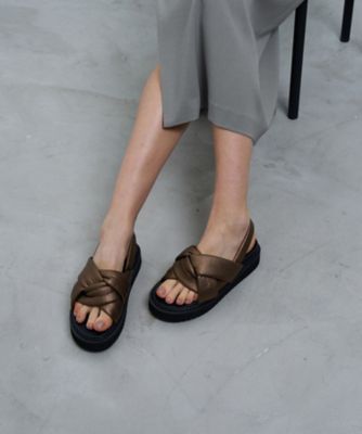 ツイストフラットサンダル | LANVIN en Bleu (Women)/ランバン オン