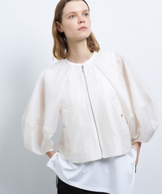＜LANVIN en Bleu (Women)＞シアージップアップブルゾン