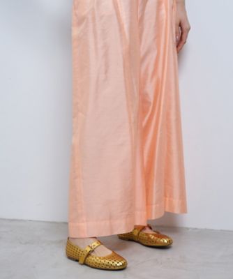 シャンタンタフタワイドパンツ