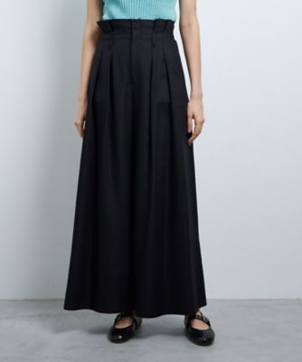 ＜LANVIN en Bleu (Women)＞オックスハイウエストワイドパンツ