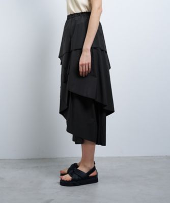 撥水ナイロンラッフルティアードスカート