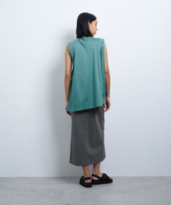 アシンメノースリーブカットソー
