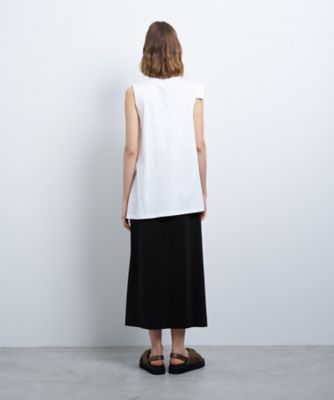アシンメノースリーブカットソー