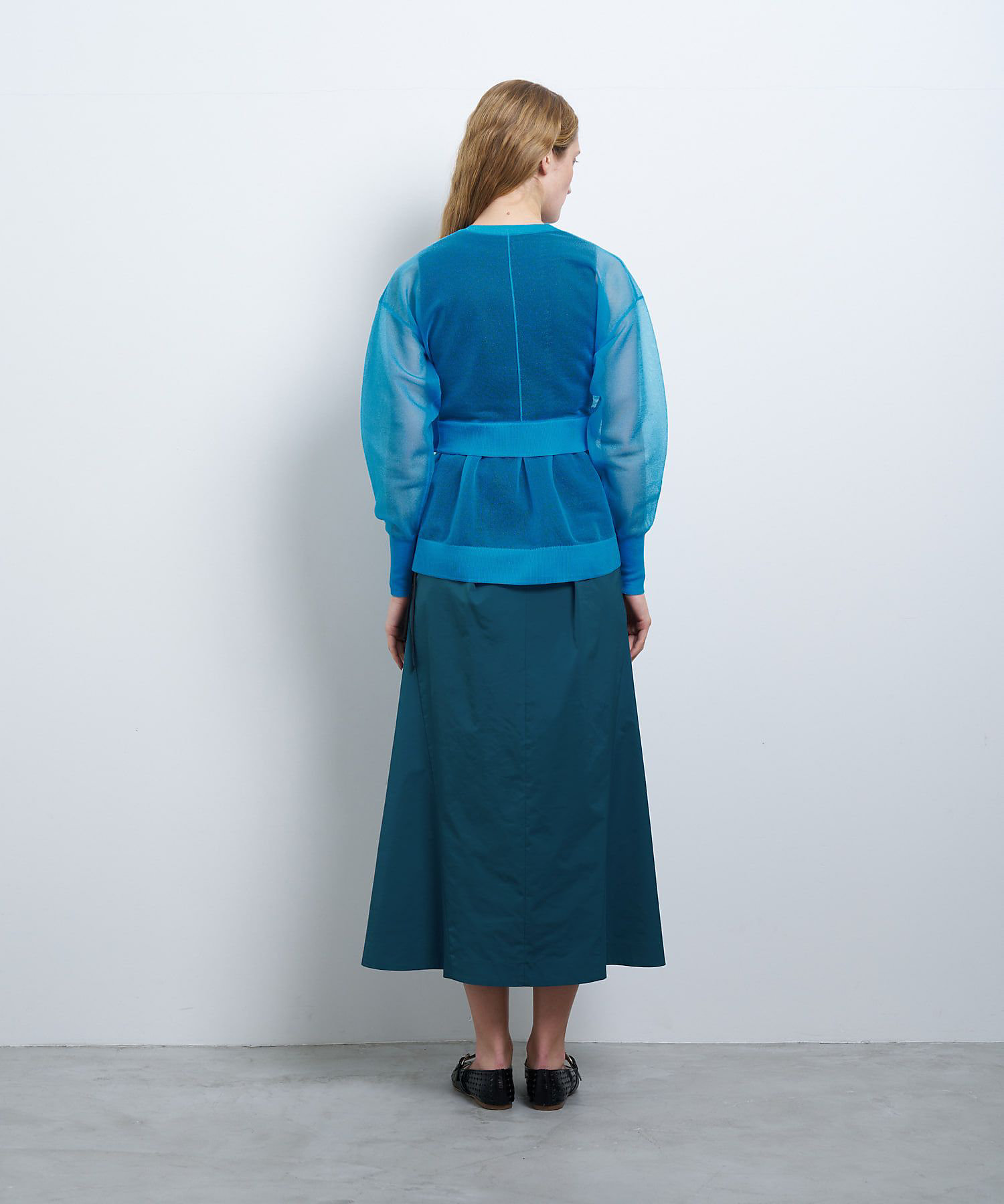 シアーレイヤードカーディガン | LANVIN en Bleu (Women シアーレイヤードカーディガン | LANVIN en Bleu (Women