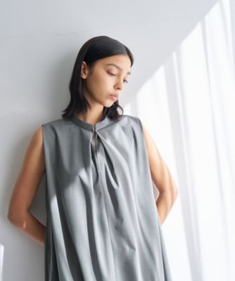 手洗い可】ソフトタイプライターコクーンワンピース | LANVIN en Bleu