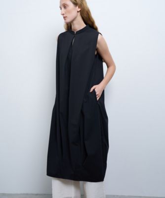 ＜LANVIN en Bleu (Women)＞【手洗い可】ソフトタイプライターコクーンワンピース