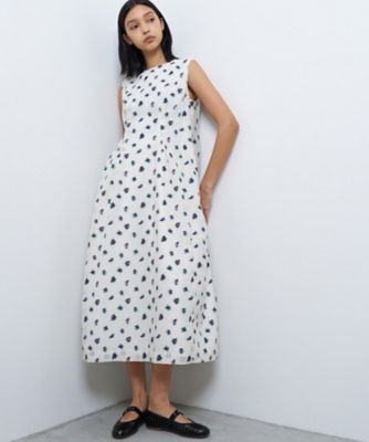 LANVIN en Bleu (Women)/ランバン オン ブルー ｆｌｅｕｒｅｔｔｅジャガードワンピース