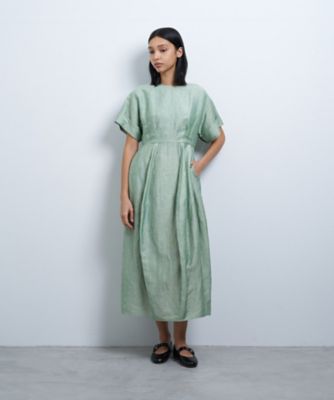リネンカールマイヤーワンピース | LANVIN en Bleu (Women
