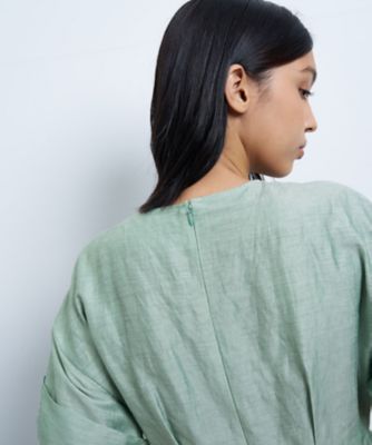 リネンカールマイヤーワンピース | LANVIN en Bleu (Women)/ランバン