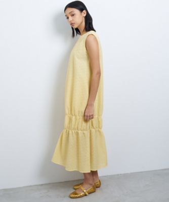 シアージャガードギャザーヘムワンピース