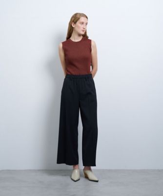 ドライポリエステルゴムワイドパンツ | LANVIN en Bleu (Women