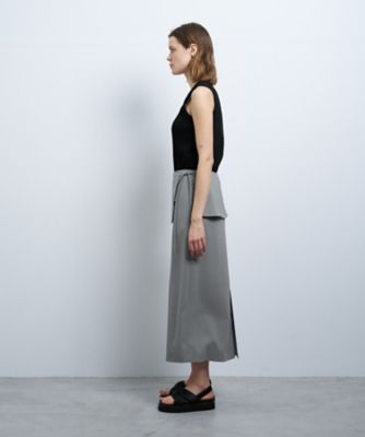 ランバン絹スカート トリクシオンラップスカート | LANVIN en Bleu (Women)/ランバン
