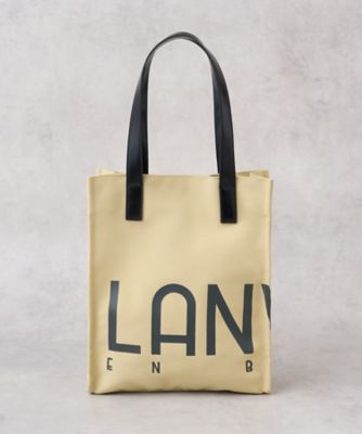 【今大人気☆】LANVIN キャンパストートバッグ ロゴ ロゴポリエステルキャンバストートバッグ | LANVIN en Bleu