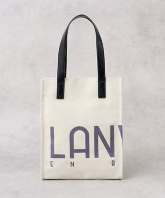 【今大人気☆】LANVIN キャンパストートバッグ ロゴ ロゴポリエステルキャンバストートバッグ | LANVIN en Bleu