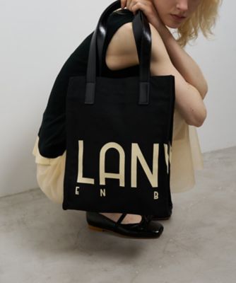 ロゴポリエステルキャンバストートバッグ | LANVIN en Bleu (Women