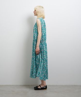 Ｂｒｕｍｅ　Ｄｏｔ／Ｌｕｓｈ　Ｇａｒｄｅｎプリントワンピース