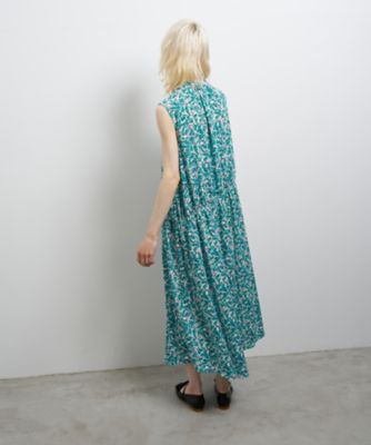 Ｂｒｕｍｅ　Ｄｏｔ／Ｌｕｓｈ　Ｇａｒｄｅｎプリントワンピース