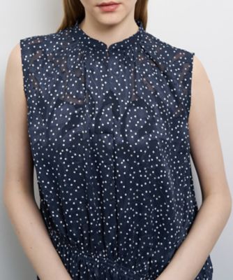 Ｂｒｕｍｅ　Ｄｏｔ／Ｌｕｓｈ　Ｇａｒｄｅｎプリントワンピース