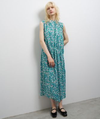 Ｂｒｕｍｅ　Ｄｏｔ／Ｌｕｓｈ　Ｇａｒｄｅｎプリントワンピース