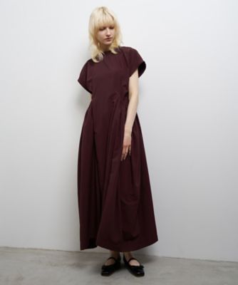 LANVIN en Bleu (Women)/ランバン オン ブルー ナイロンタスランギャザーワンピース