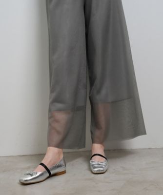 シアーニットパンツ