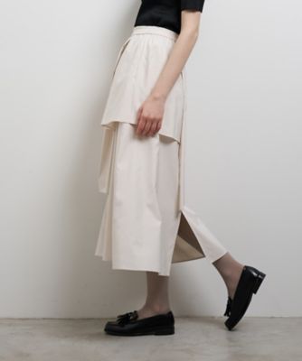 アシンメトリーレイヤードスカート