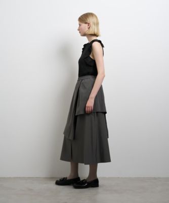 アシンメトリーレイヤードスカート