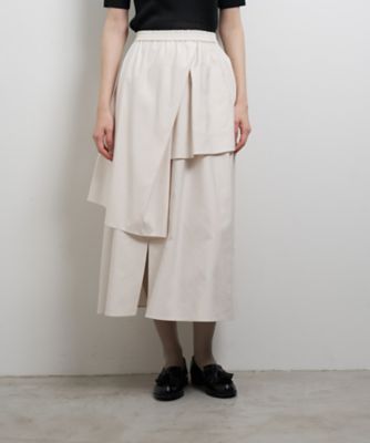 アシンメトリーレイヤードスカート