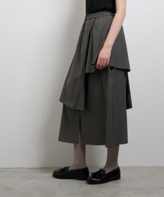アシンメトリーレイヤードスカート