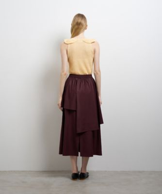 アシンメトリーレイヤードスカート