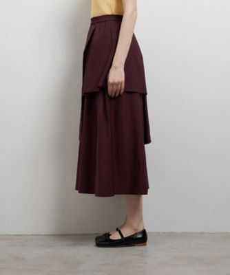 アシンメトリーレイヤードスカート
