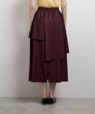 アシンメトリーレイヤードスカート