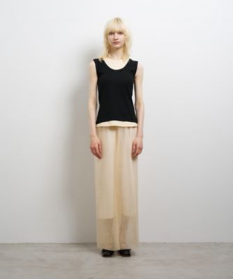 レイヤードタンクトップ | LANVIN en Bleu (Women)/ランバン オン 