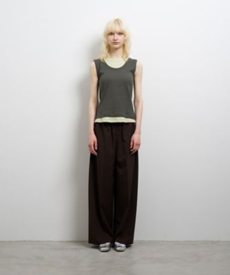 【美品】LANVINランバンタンクトップ ネイビー レイヤードタンクトップ | LANVIN en Bleu (Women)/ランバン
