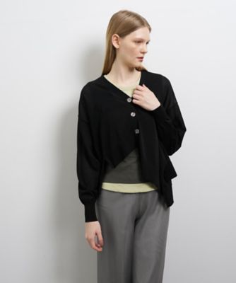 アシンメヘムカーディガン | LANVIN en Bleu (Women)/ランバン オン
