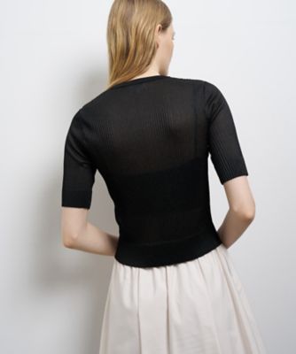 プリーツハーフスリーブニット | LANVIN en Bleu (Women)/ランバン